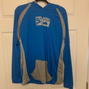 Pelagic Mens Vaportek Hooded Shirt
